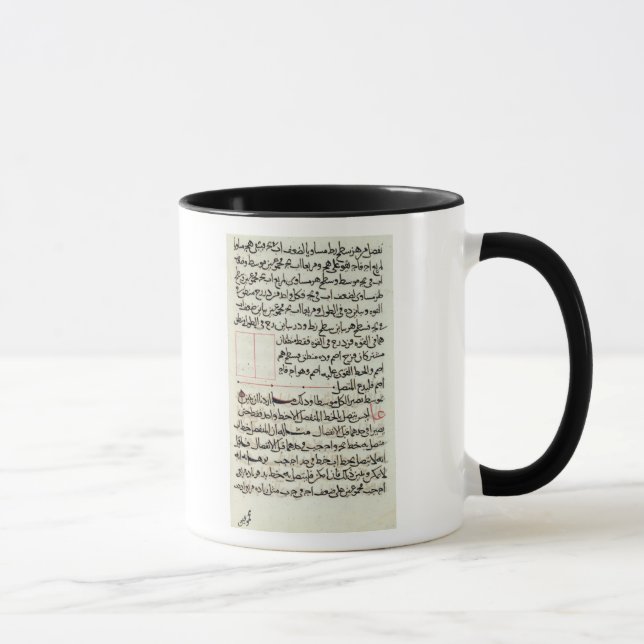 Page of text from a 'Elements', a book geometry Mug (Right)