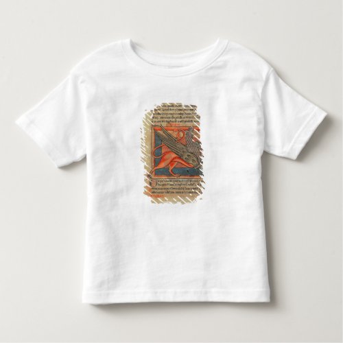 Page of text with an illustration of a griffin toddler t_shirt