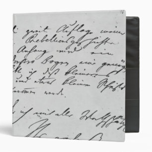 Page of text with his signature binder