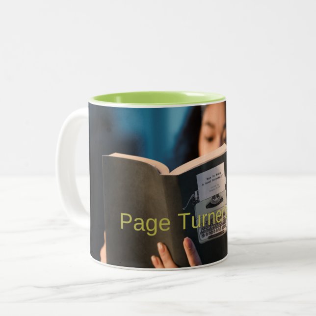 Page Turner's Bliss Mug | Relaxing Book Sounds (Front Left)