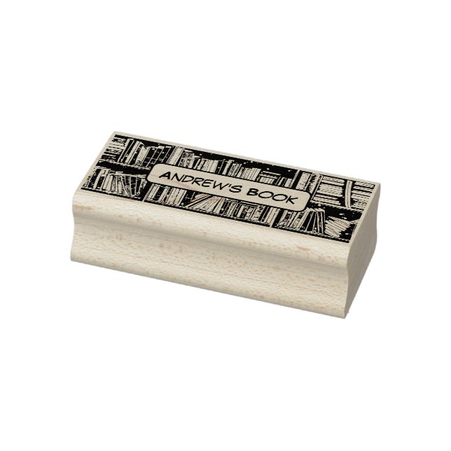 Page-Turning Personalization: Custom Anime Library Rubber Stamp (Stamp)