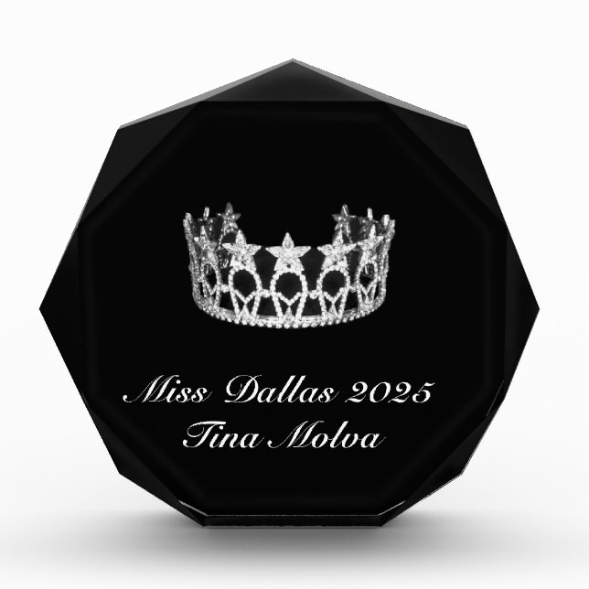 Pageant Acrylic Award (Front)