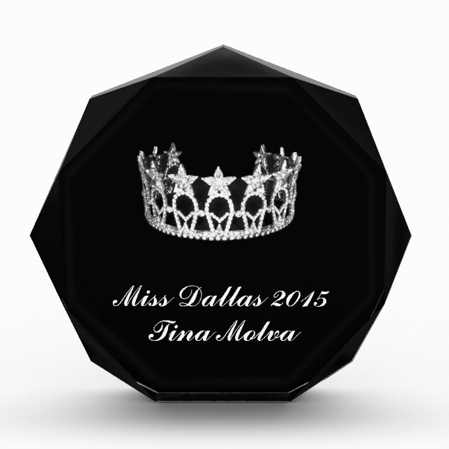 Pageant Acrylic Award (Front)