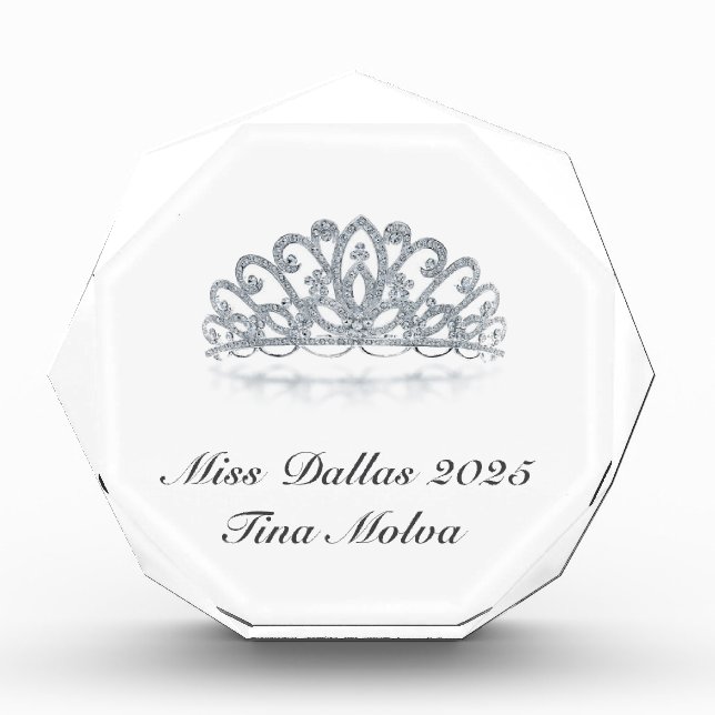 Pageant Acrylic Award (Front)