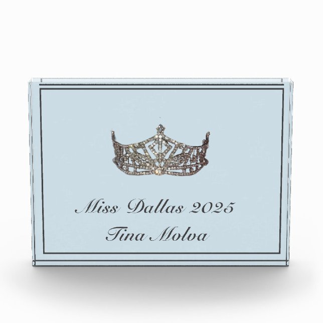Pageant Acrylic Award (Front)