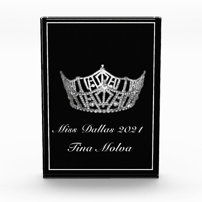 Pageant Acrylic Award (Front)