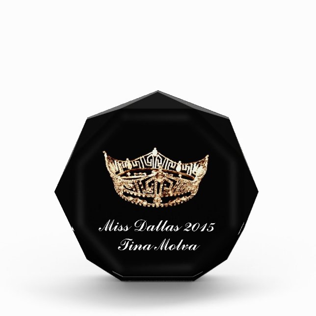 Pageant Acrylic Award (Front)