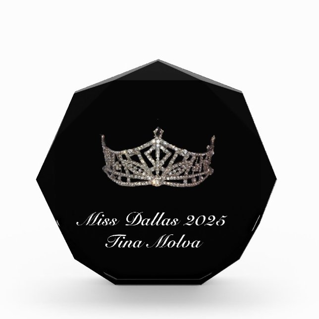 Pageant Acrylic Award (Front)