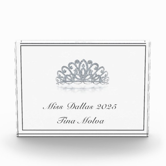 Pageant Acrylic Award (Front)