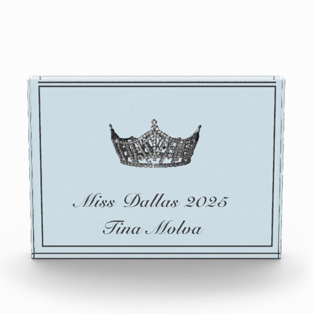 Pageant Acrylic Award (Front)