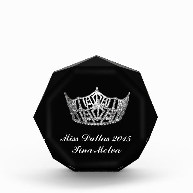 Pageant Acrylic Award (Front)