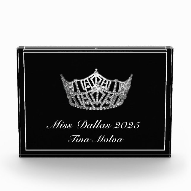 Pageant Acrylic Award (Front)