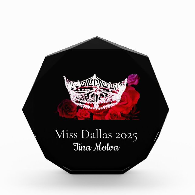 Pageant Acrylic Award (Front)