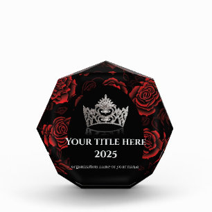 Pageant Acrylic Award Roses