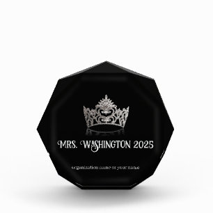 Pageant Acrylic Award Silver Crown