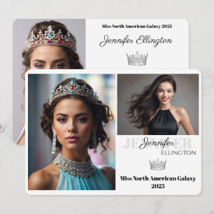 Pageant Autograph Card for Miss Pageants Titles