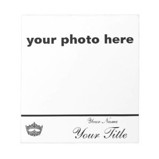 Pageant autograph pad - custom