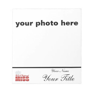 Pageant autograph pad - customize with your name