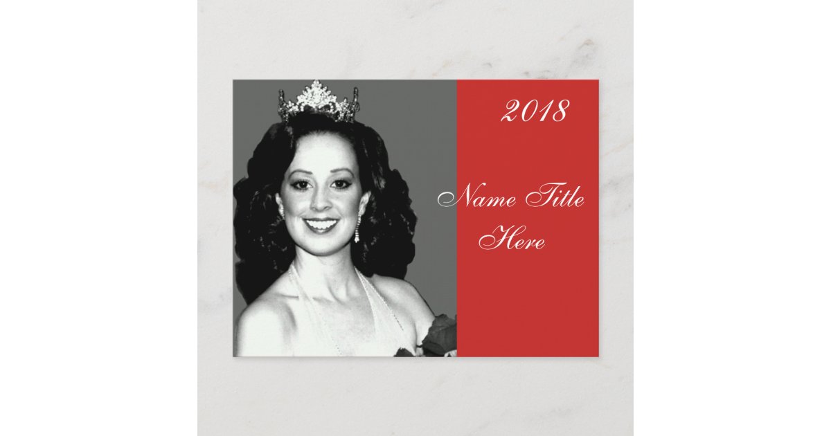 Pageant Autograph Postcard | Zazzle