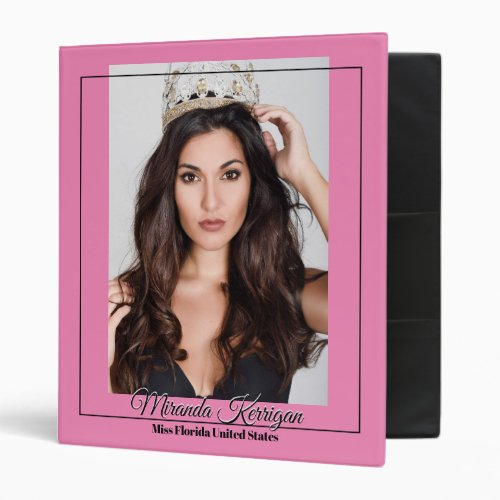 Pageant Binder  Custom Photo Notebook