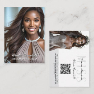 Pageant Business Card Minimal Modern Cards