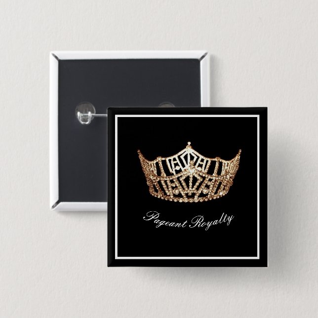 Pageant Button Pin (Front & Back)
