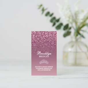 Pageant Calling Cards Sparkle Crown Single Sided
