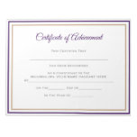 Pageant Certificates-Achievmnt Notepad