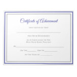 Pageant Certificates-Achievmnt Notepad