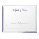 Pageant Certificates-Award Notepad
