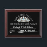 Pageant Contestant Award Plaque<br><div class="desc">I'll post various versions of this later this week. I believe I'll be focusing on the pups, house, and pipes the next couple days with the minus 30 wind chill factor. Simply choose your size, change the date, names, etc.. This is a great plaque for the contestants to be given...</div>