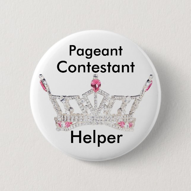 Pageant Contestant Helper Button (Front)