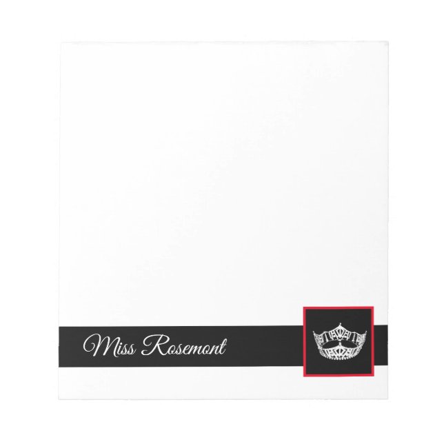 Pageant Crown Autograph Pad (Front)