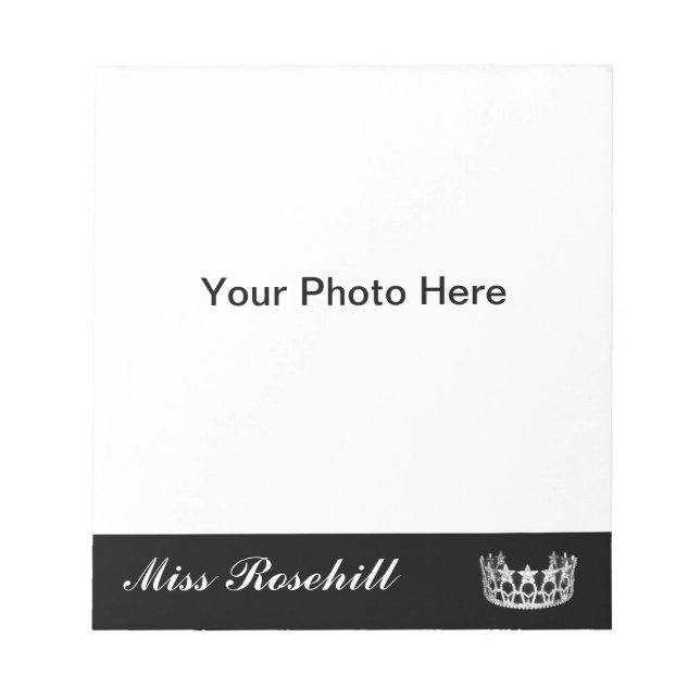 Pageant Crown Autograph Pad (Front)