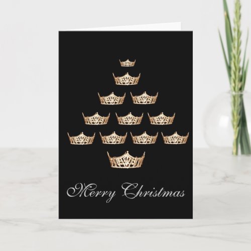 Pageant Crown Christmas Card
