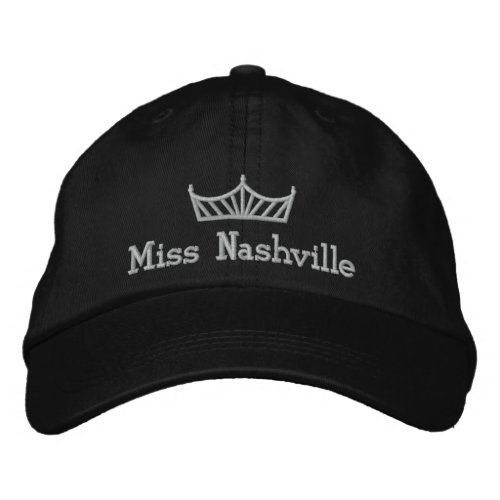 Pageant Crown Custom Embroidered Cap 