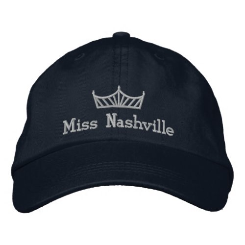 Pageant Crown Custom Embroidered Cap 