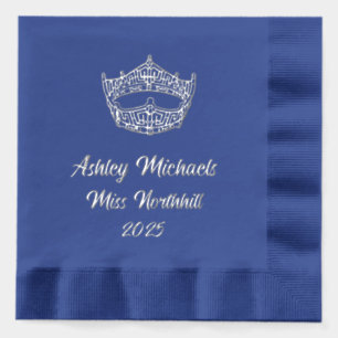 Pageant Crown Custom Foil Napkins