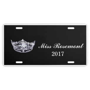 Pageant Crown Custom License Plate