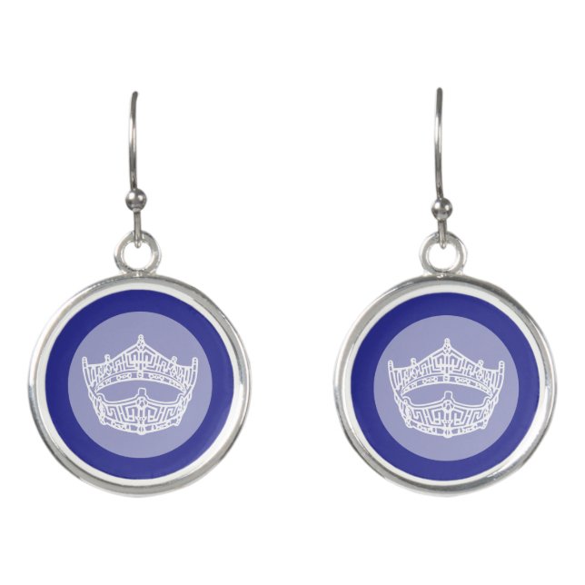 Pageant Crown Drop Earrings (Front)