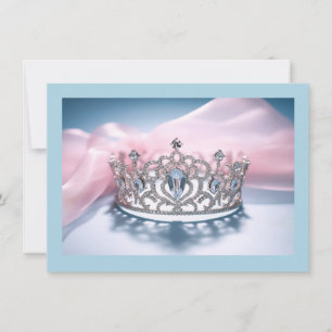 Pageant Crown Flat Note Card