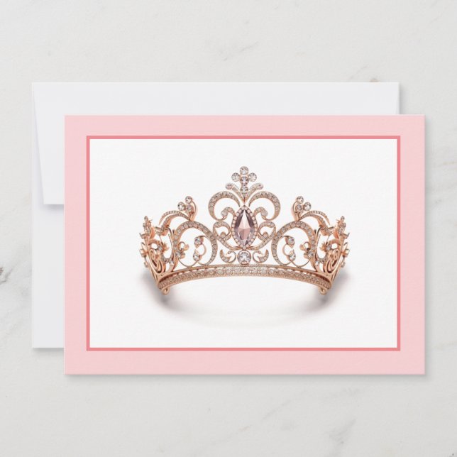 Pageant Crown Flat Note Card (Front)