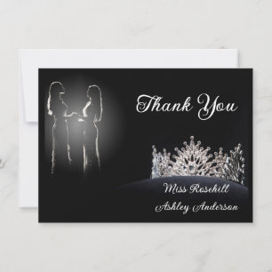Pageant Crown Flat Thank You Card