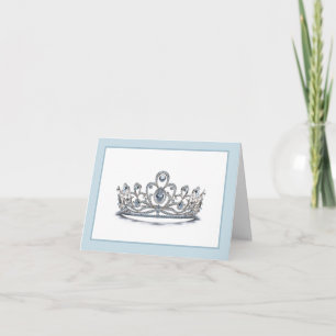 Pageant Crown Folded Note Card