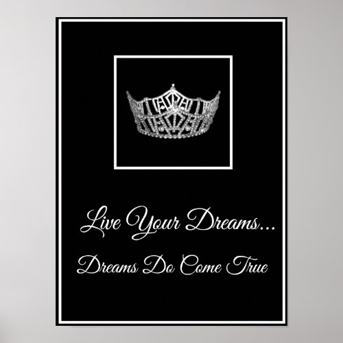 Pageant Crown Live Your Dreams Poster