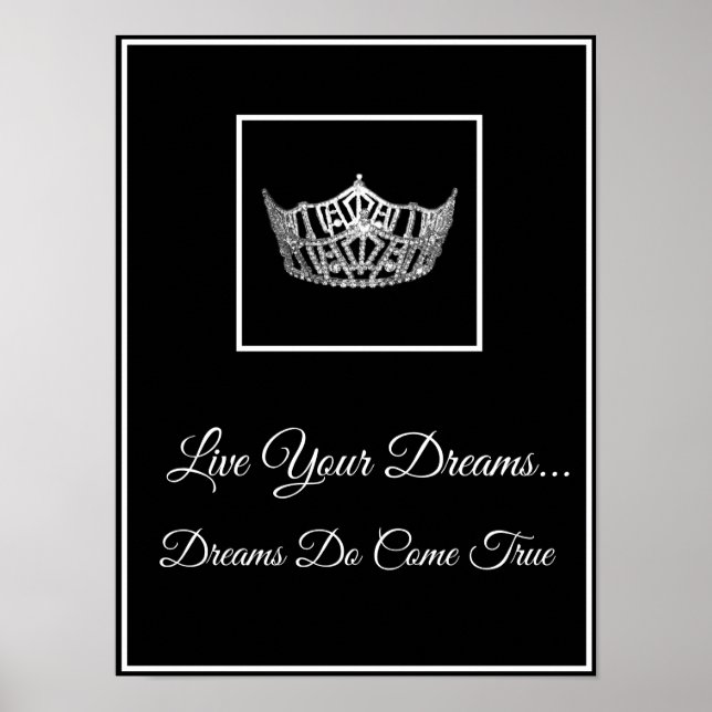 Pageant Crown Live Your Dreams Poster (Front)