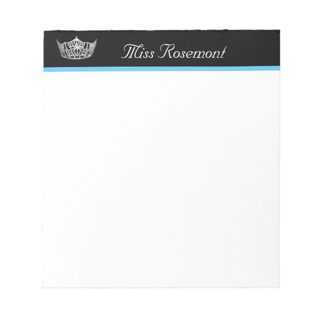 Pageant Crown Notepad (Front)
