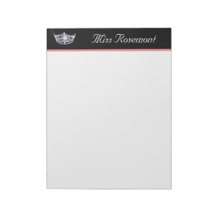 Pageant Crown Notepad