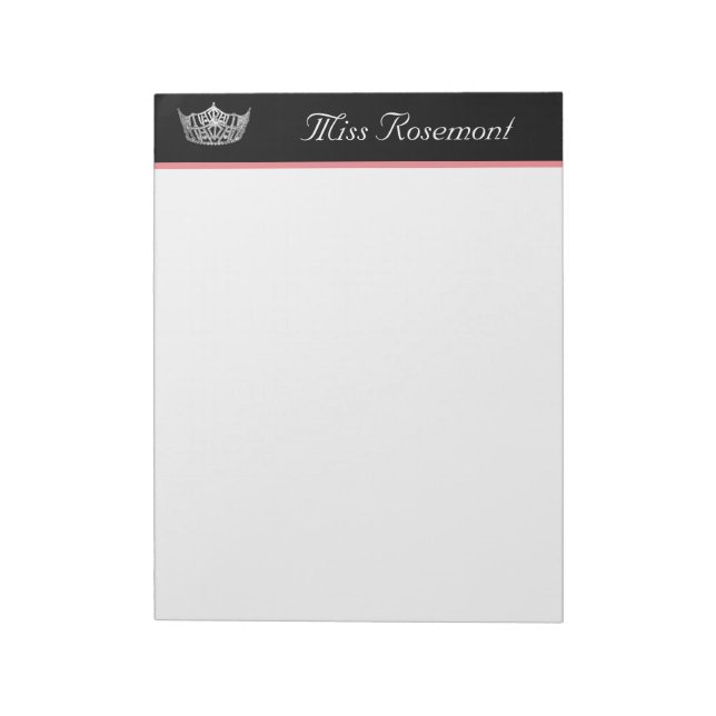 Pageant Crown Notepad (Rotated)