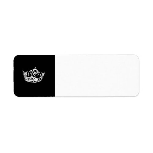 Pageant Crown Return Address Label